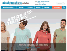 Tablet Screenshot of abschlussshirts.schul.ag